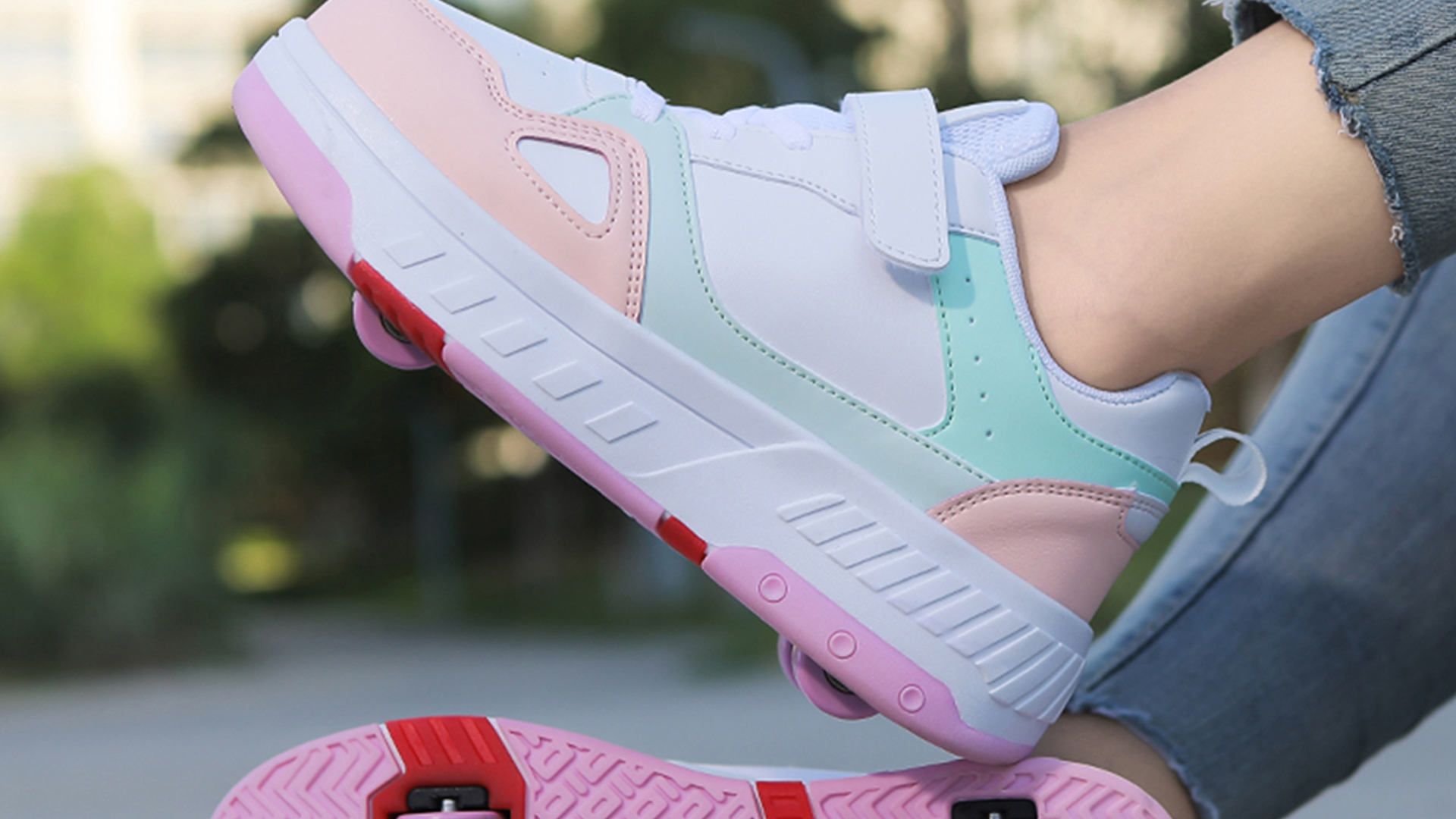 Scarpe Pattini A Rotelle WOWEI 2 In 1 Per Bambini E Adulti - Trasformabili In Scarpe Normali - Foto 5