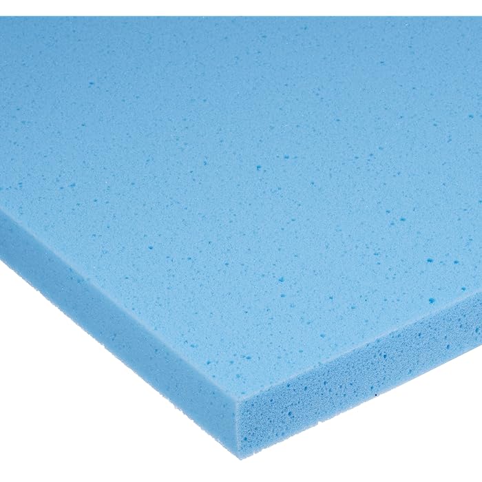 Buy Rolyan Temper Foam, 1" x 16" x 24", Plain Backed Blue, Body Heat