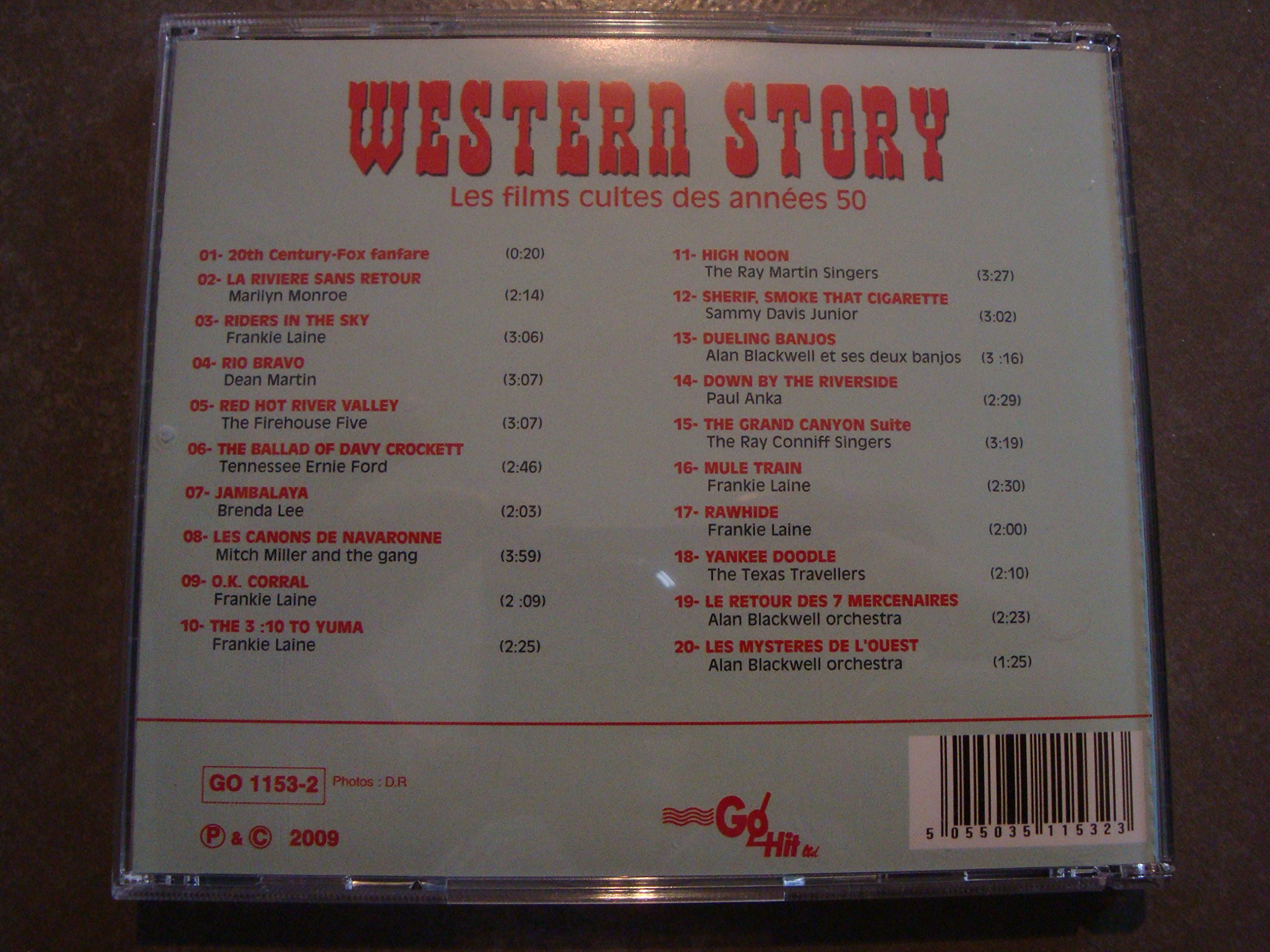 WESTERN STORY "Les films cultes des années 50"