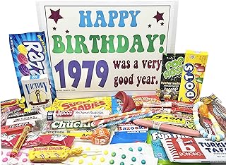 RETRO CANDY YUM ~ 1979 46th Birthday Gift Assortment from Childhood for 46 Year Old Man or Woman Born 1979