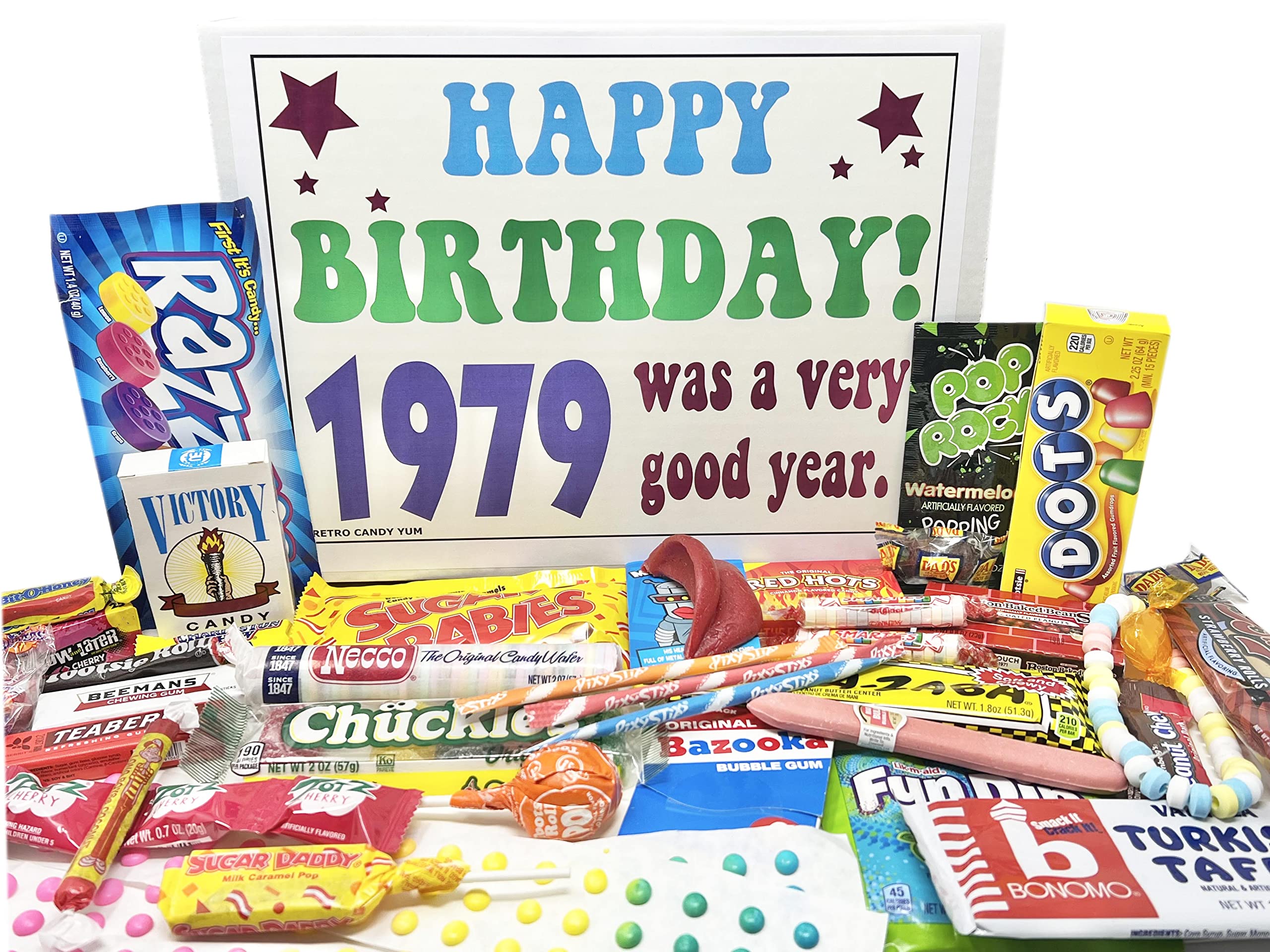 Amazon.com : RETRO CANDY YUM ~ 1979 47th Birthday Gift Assortment
