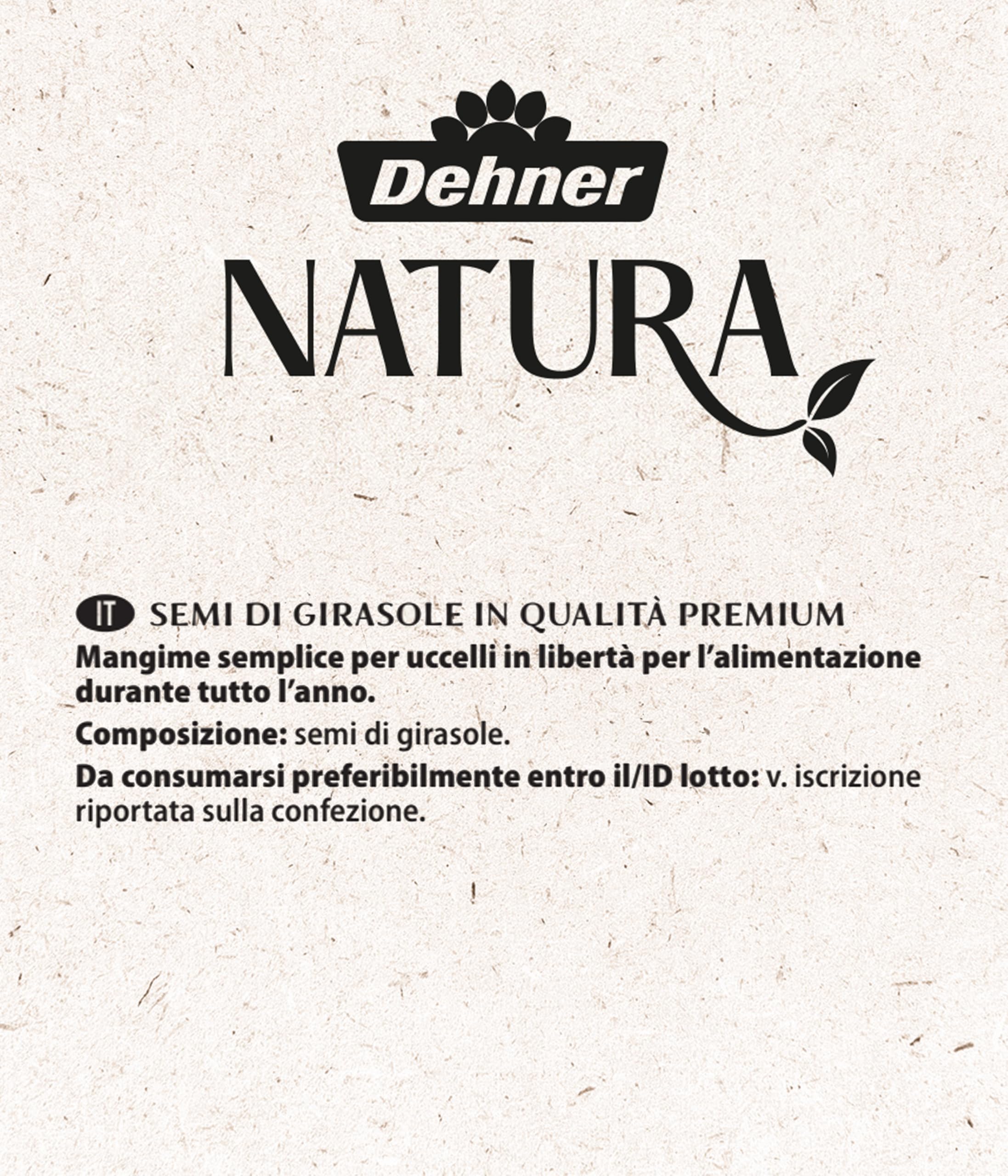 Dehner Natura Mangime per uccelli selvatici semi di girasole 5 kg