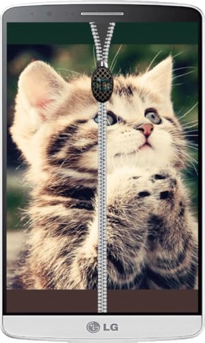Kitten Zipper Lock Screen HD - Thumbnail 3