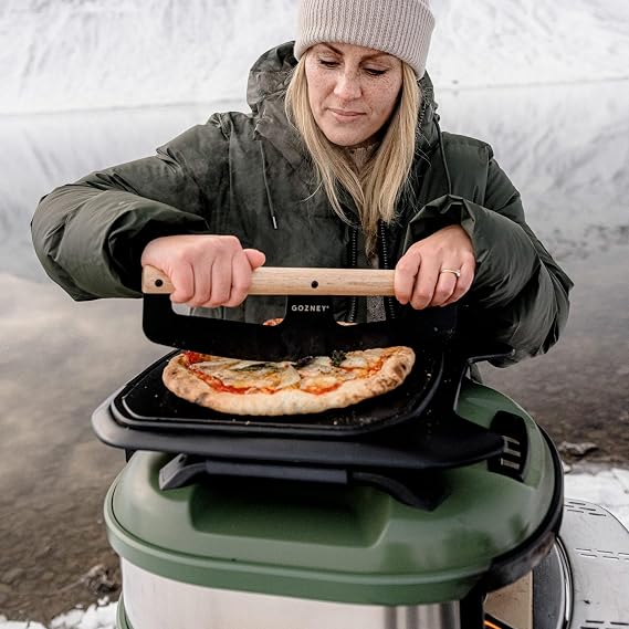 Gozney Tread Roof Rack, Pizza Oven Roof Rack with Removable Cutting Board & Aluminum Base, Prep, Serving & Cooking Station for Tread Oven