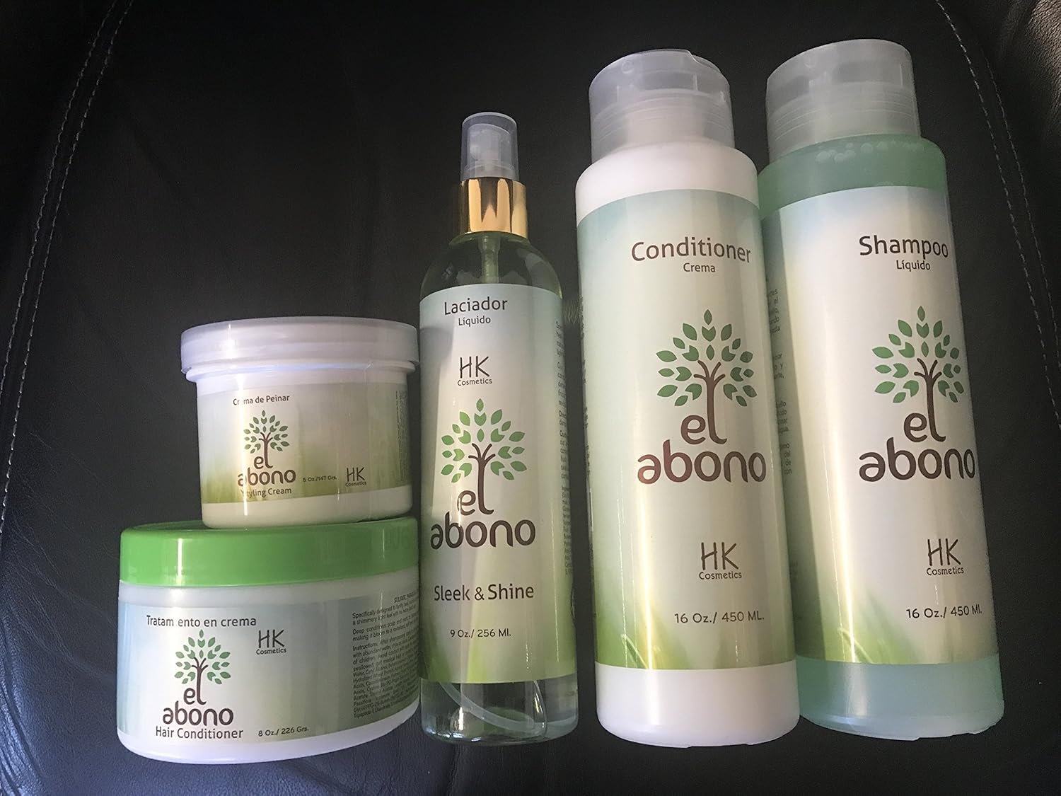 complete kit, shampoo conditioner treatment sleek shine styling cream
