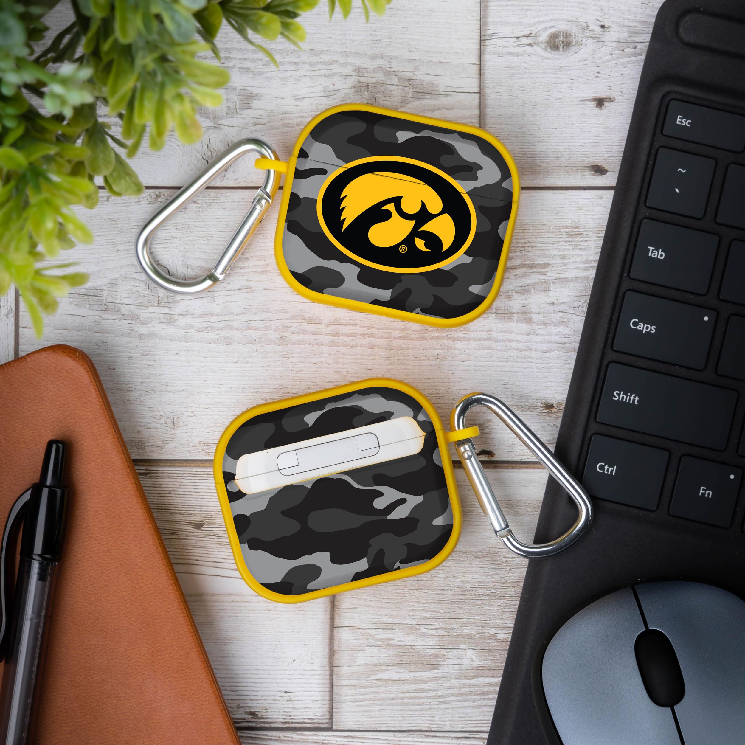AFFINITY BANDS Iowa Hawkeyes Camo HDX Case Cover Compatible with Apple AirPods Gen 3