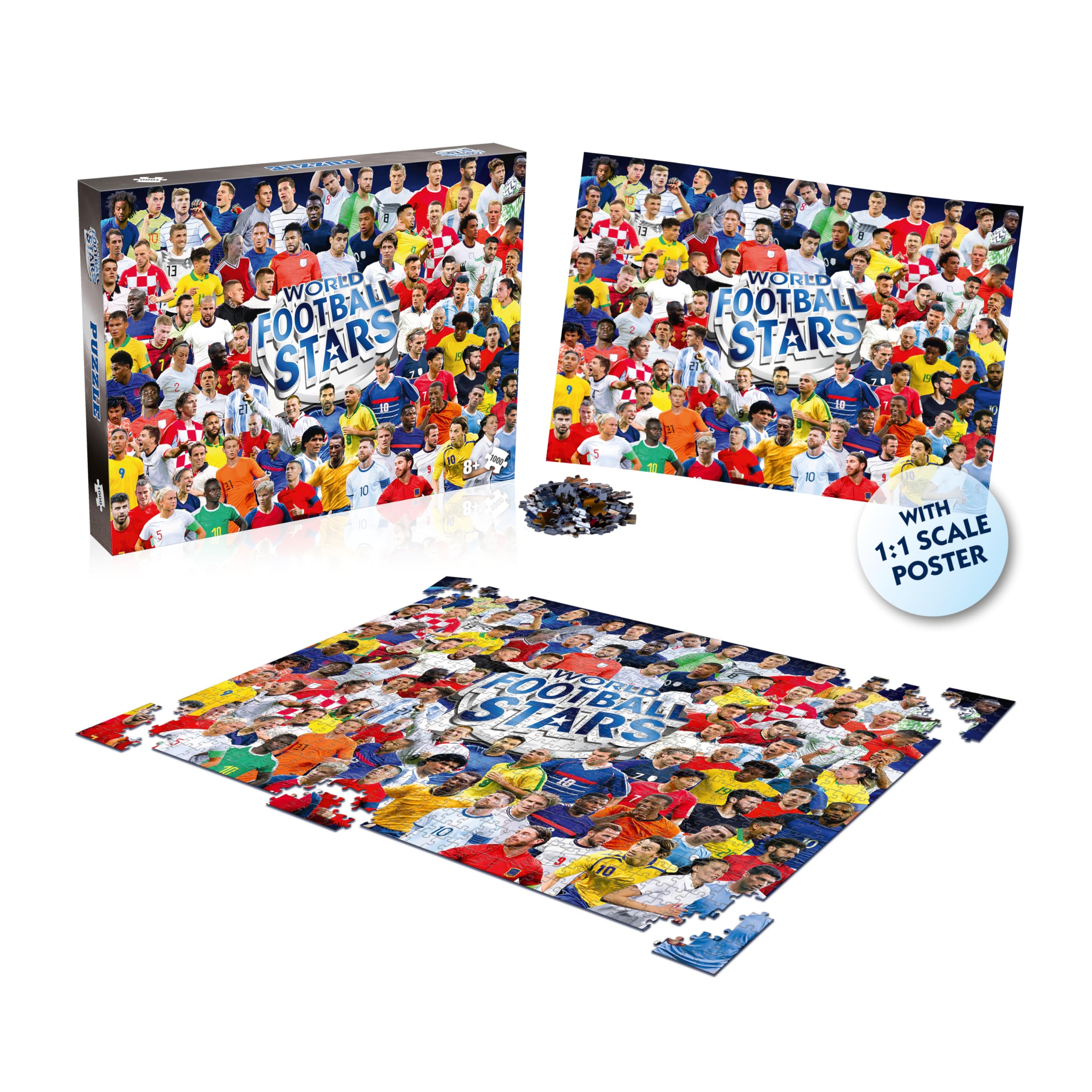 Amazon.com: Winning Moves Games World Football Stars 1000 Piece
