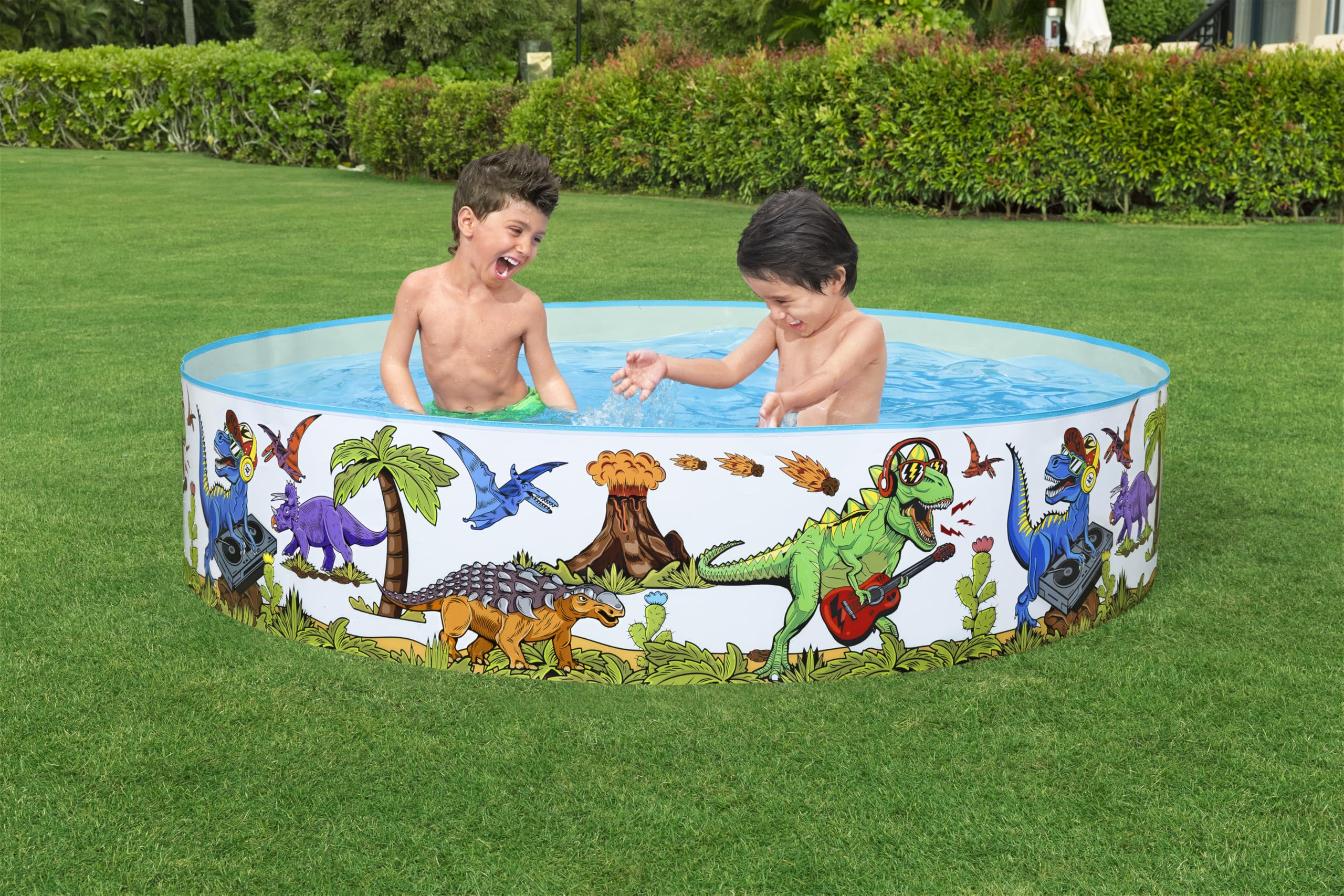 Bestway Fill 'n Fun Planschbecken Dinosaurier, Ø 183 x 38 cm