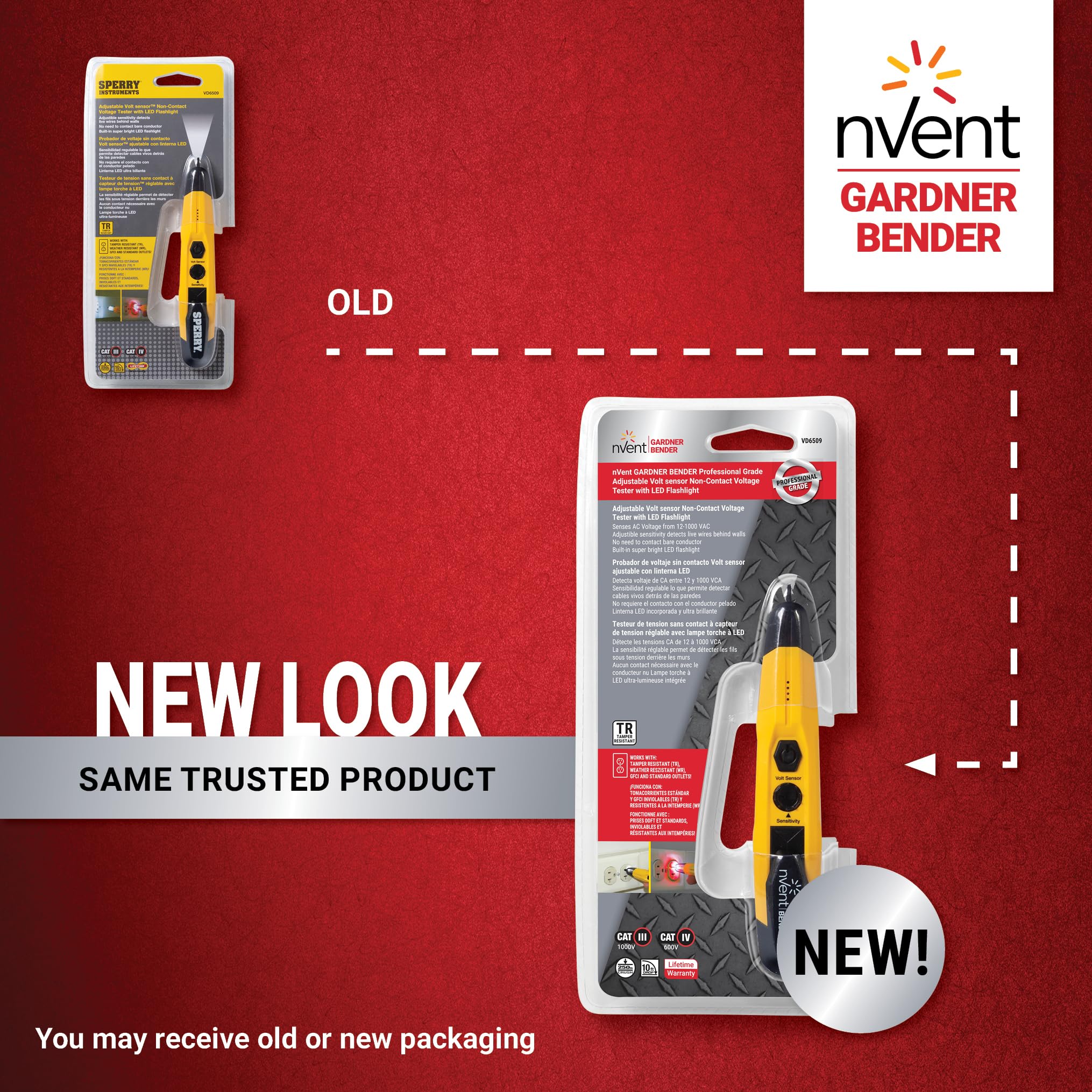 Non-Contact Voltage Detector with Flashlight - VD6509 -2 Non-Contact Voltage Detector with Flashlight - VD6509 -2