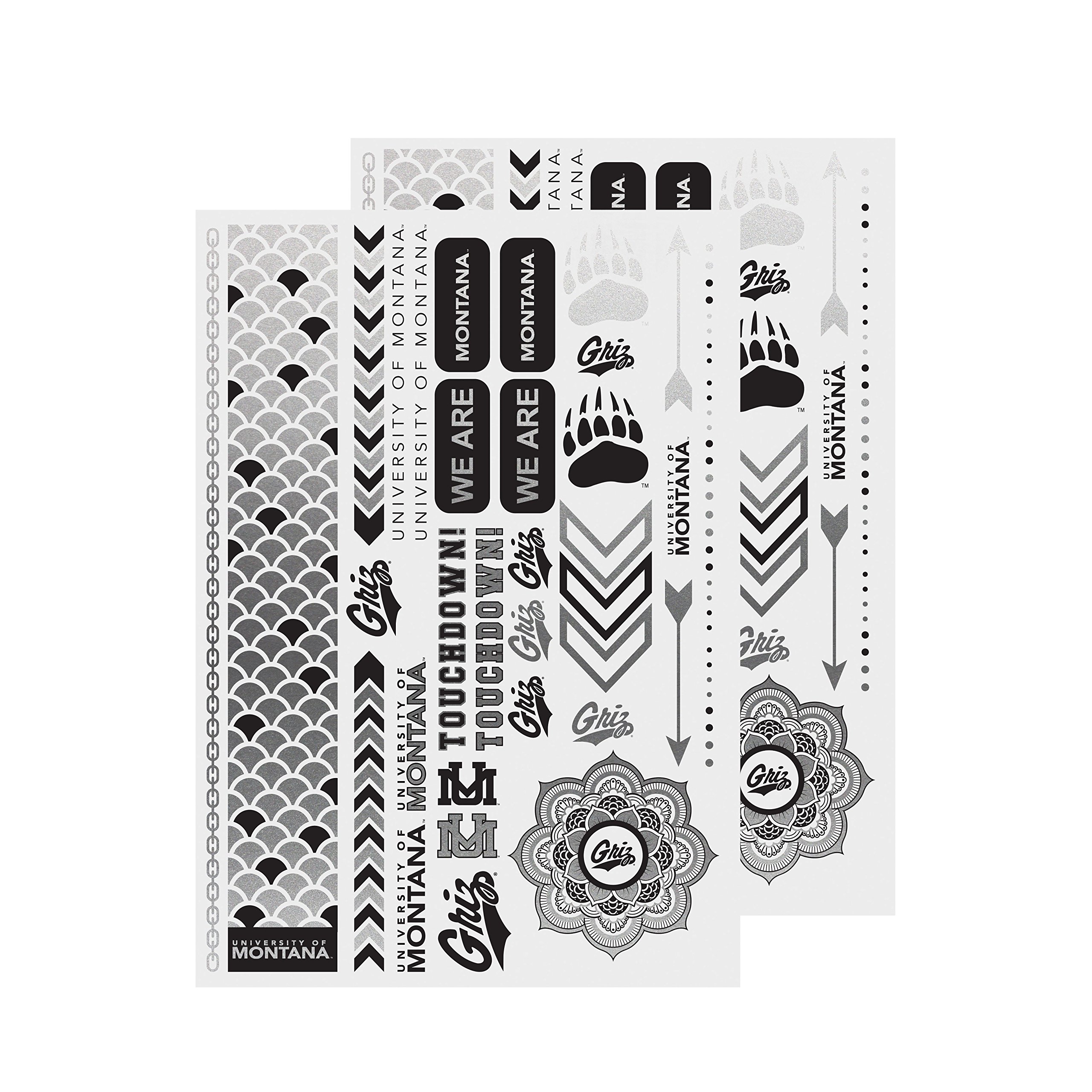 NCAA Metallic Temporary Tattoos - Official Team Logo Body Jewelry, Gold & Silver Designs 10 thumbnail image