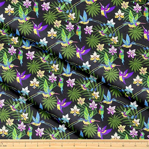 KoolSwitch Tela de The Yard 58 pulgadas x 1 yarda Tela decorativa para coser acolchados, ropa, manualidades, decoración del hogar (patrón de