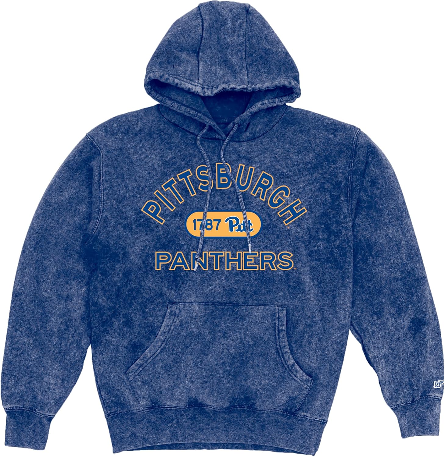 Blue 84 NCAA unisex-adult Ncaa Officially Licensed Mineral Wash Hooded Sweatshirt Applique