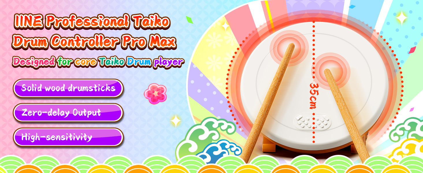 その他 IINE Professional Taiko Drum Pro Max Amazon.com: IINE Professional Taiko Drum Controller Pro Max, Taiko