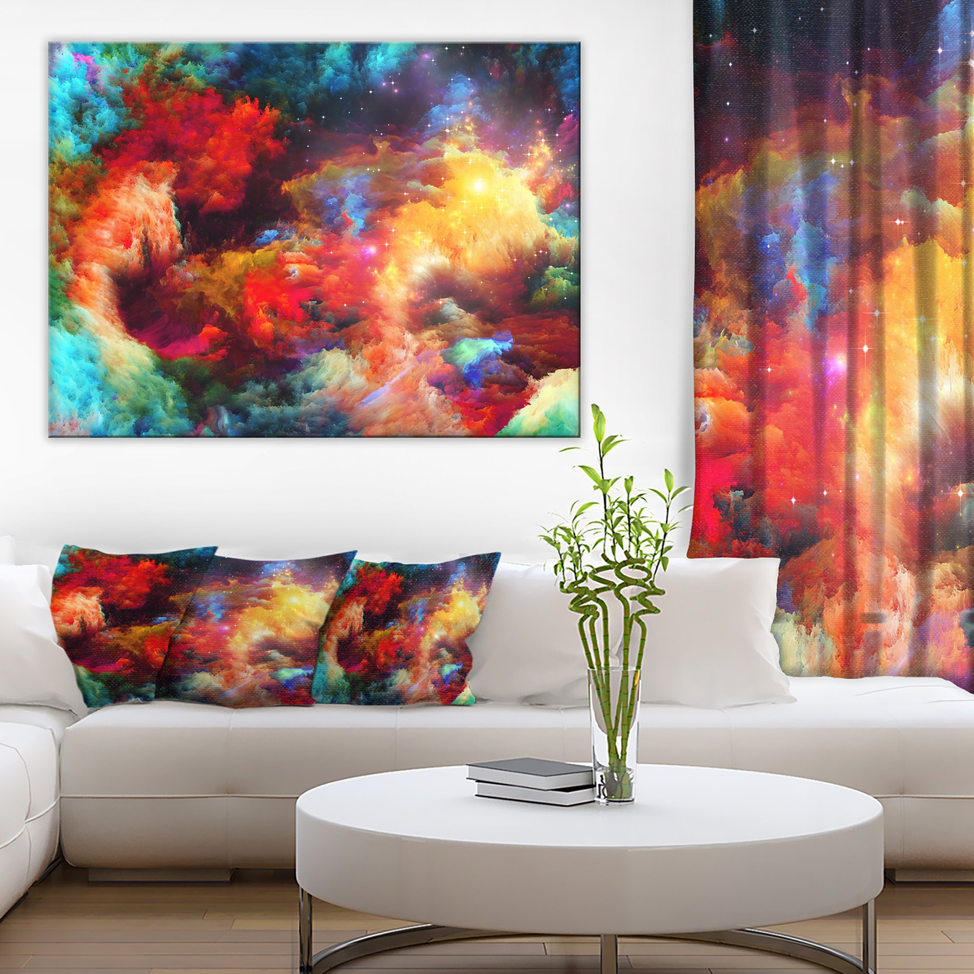 Designart PT6757-40-30 Fractal Paint Fusion Contemporary Art