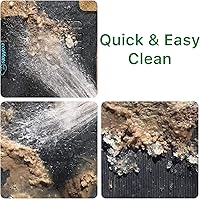 Vista 5 de ecoMats Alfombrillas para todo tipo de clima, ajuste personalizado para Volkswagen Tiguan 2011 a 2017 con pasadores de seguridad en el lado