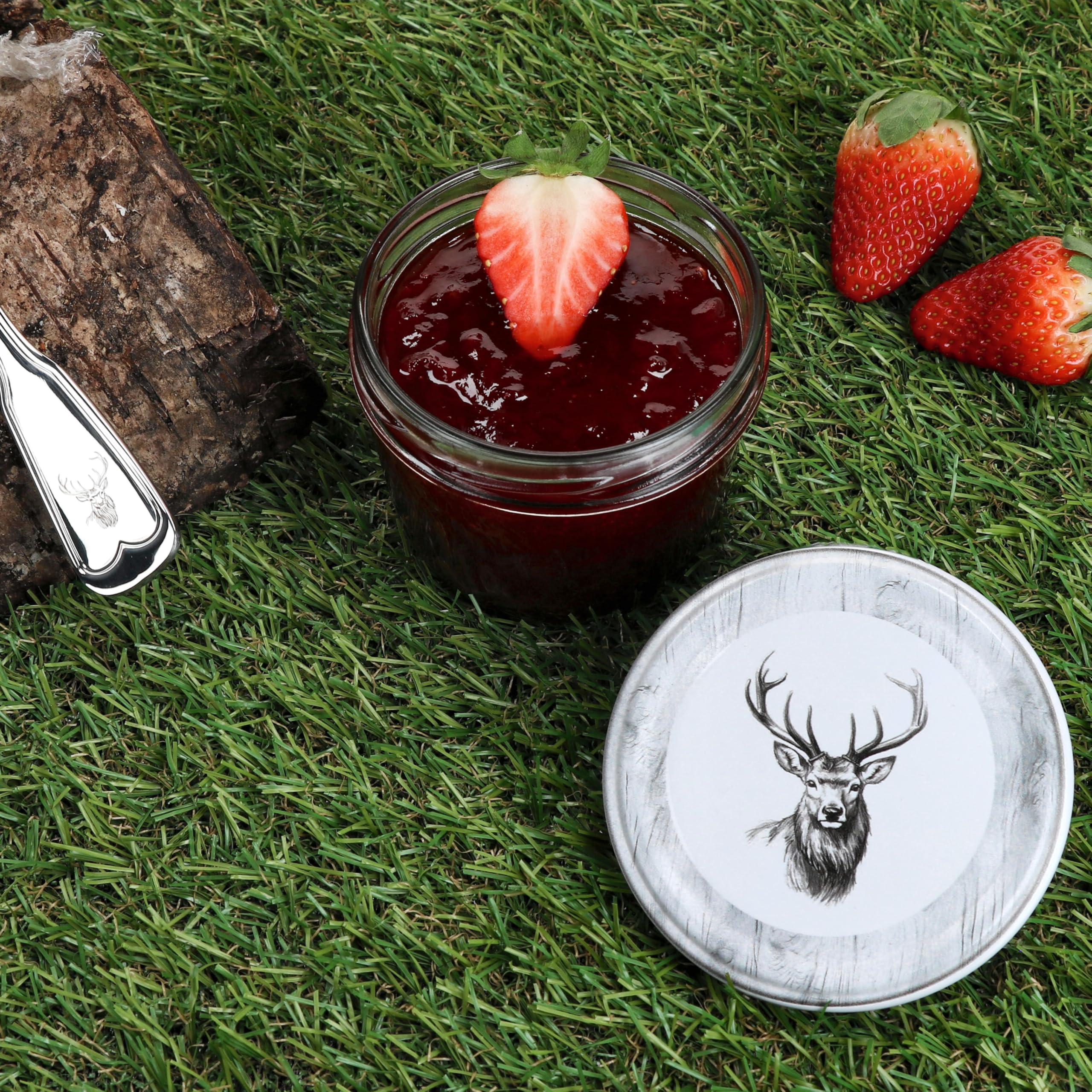 MamboCat 100er Set Sturzglas 230 ml mit Twist-Off-Deckel Alois Hirsch I Einmachgläser + to 82 Deckel + GRATIS Rezeptheft I Vorratsgläser einkochen & konservieren I Weihnachten