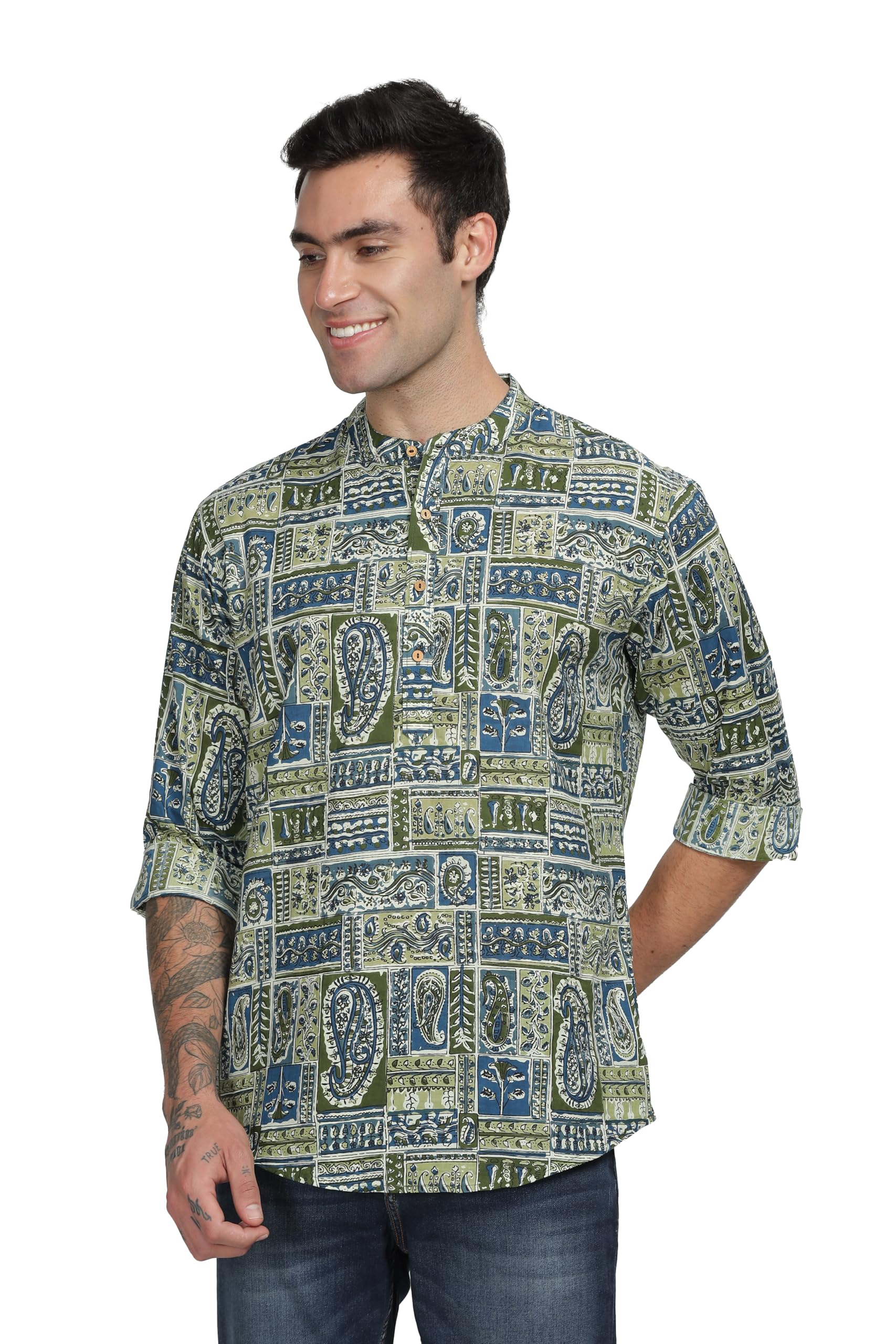Be Active Men's Cotton Solid Regular Shirt (Scpr-2_Multicolour