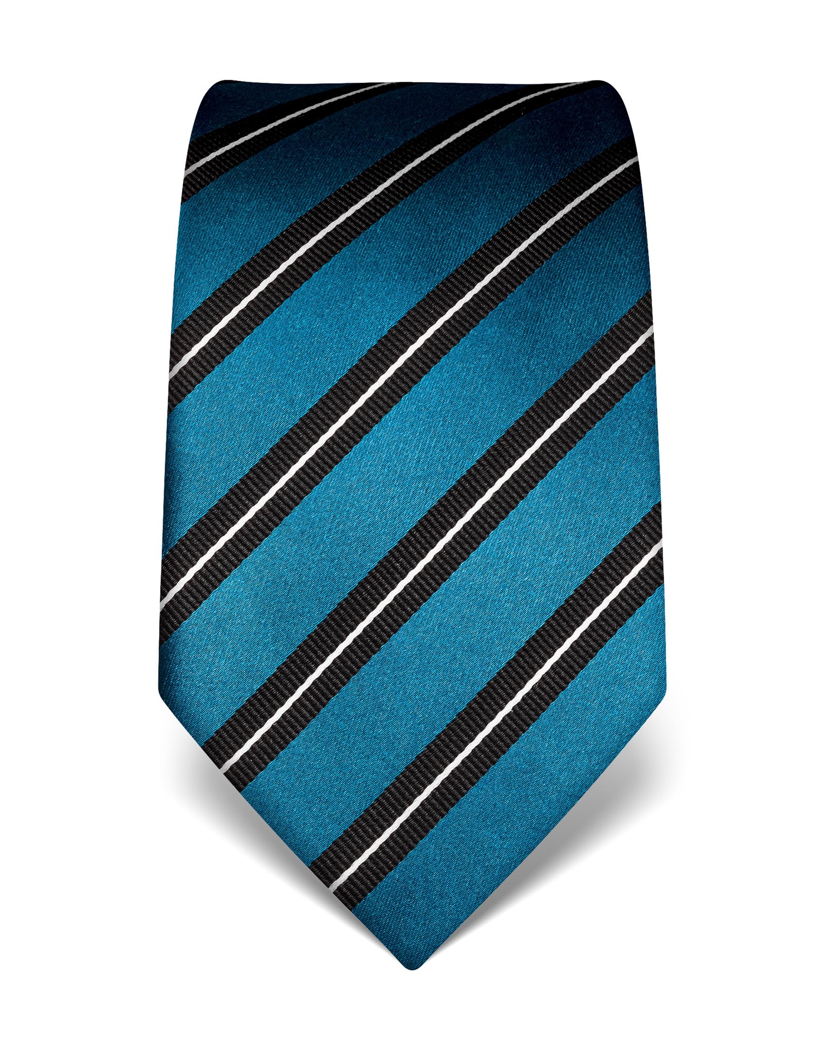 Vincenzo Boretti Herren Krawatte reine Seide gestreift edel Männer-Design zum Hemd mit Anzug für Business Hochzeit 8 cm schmal/breit