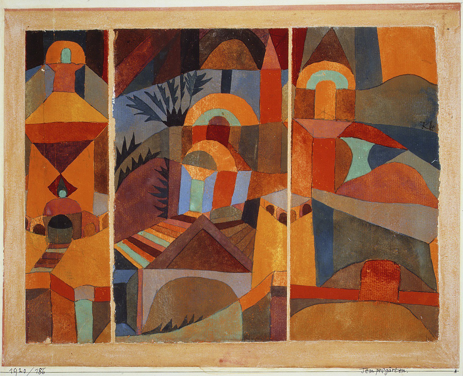 Cuadro de Paul Klee Temple Gardens para inspirar tu rincón favorito