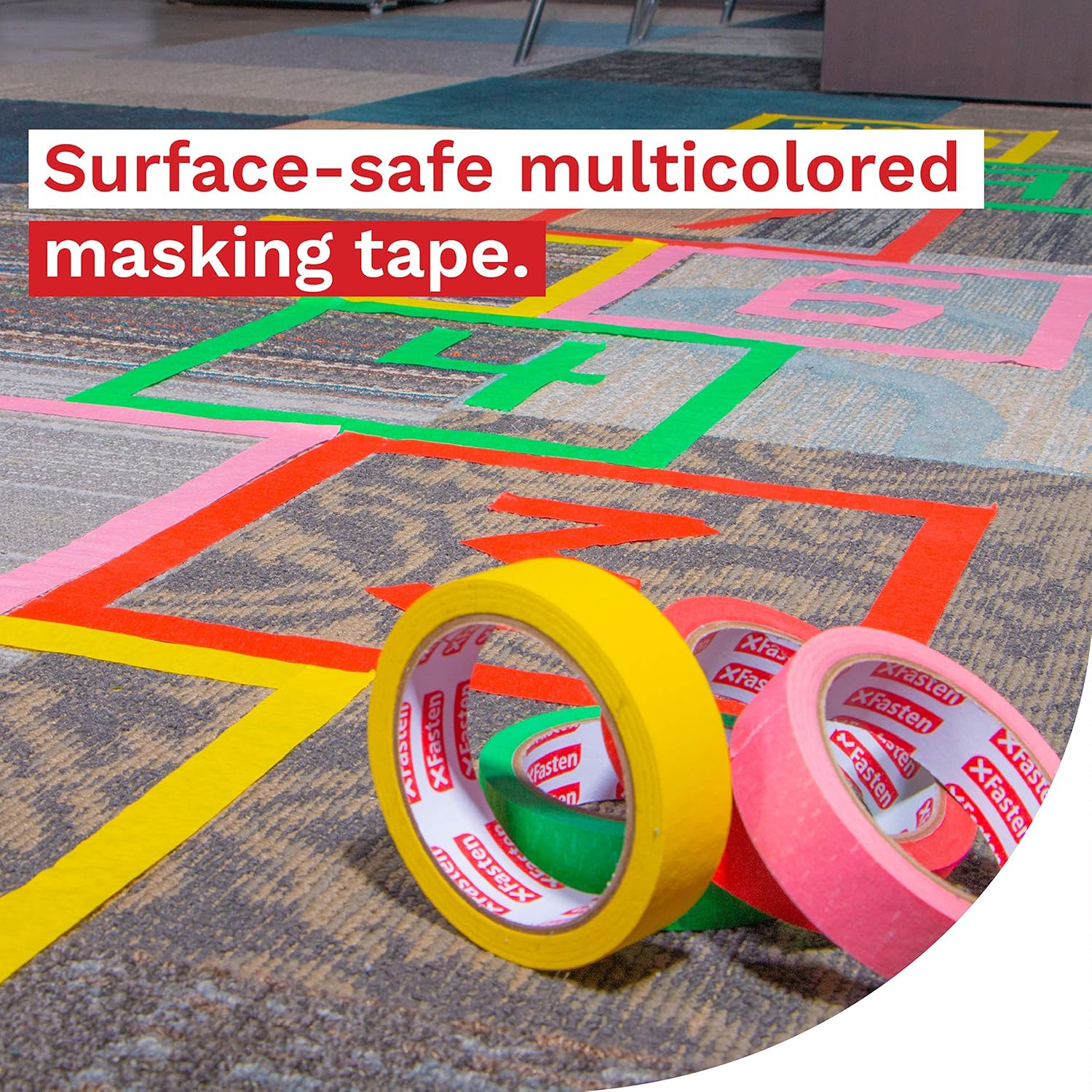 Review Discount XFasten Multi Colored Painters Masking Tape Kids Craft Set, 1-Inch x 30 Yards, 6 Pack, Multicolor Masking Labelling Moving Tape Bulk for Boxes, Artists, Watercolor and Paint Black Friday - 70% OFF XFasten Multi Colored Painters Masking Tape Kids Craft Set, 1-Inch x 30 Yards, 6 Pack, Multicolor Masking Labelling Moving Tape Bulk for Boxes, Artists, Watercolor and Paint