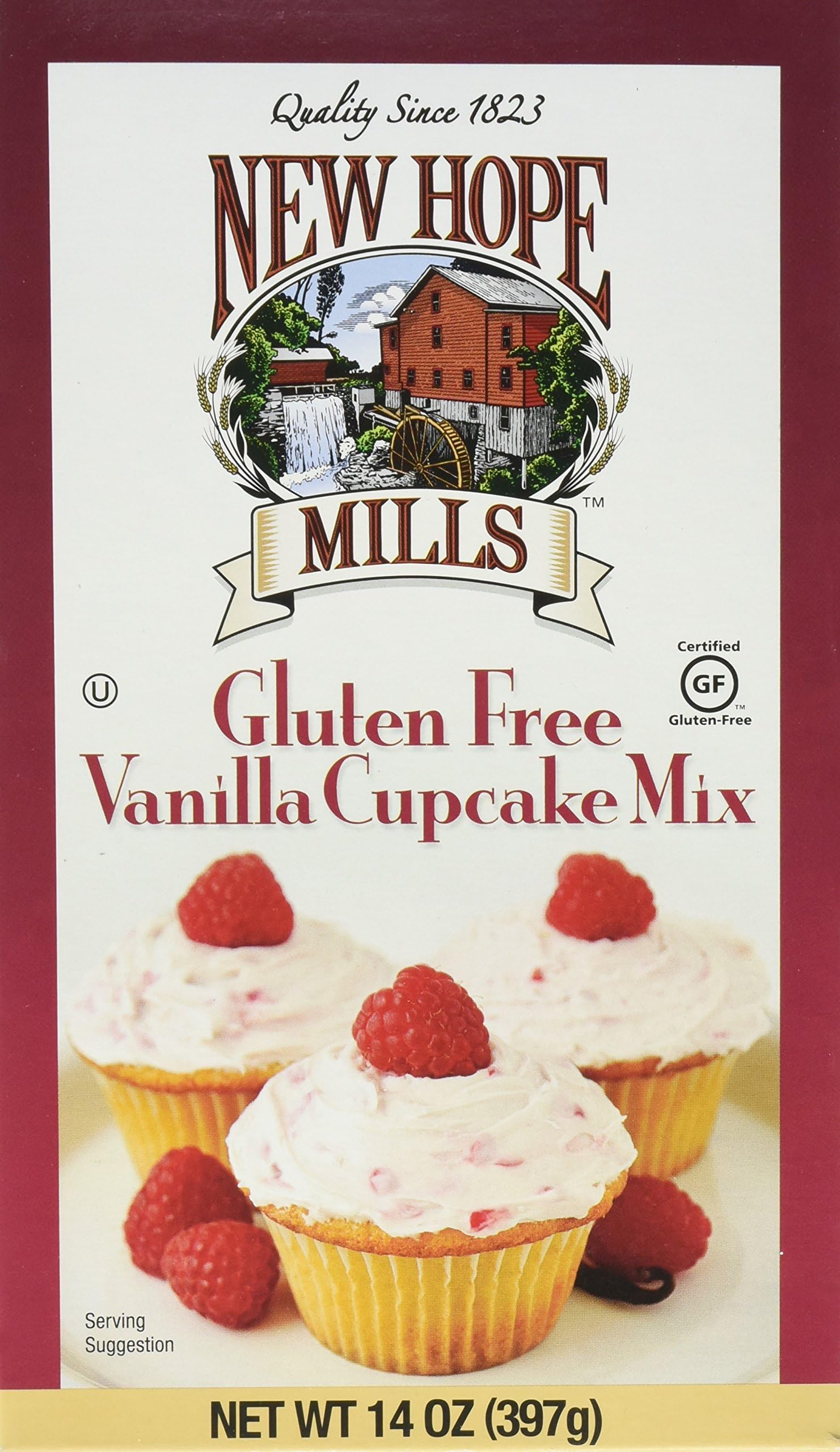 New Hope Mills Gluten Free Cupcake Mix, Vanilla, 2 Count