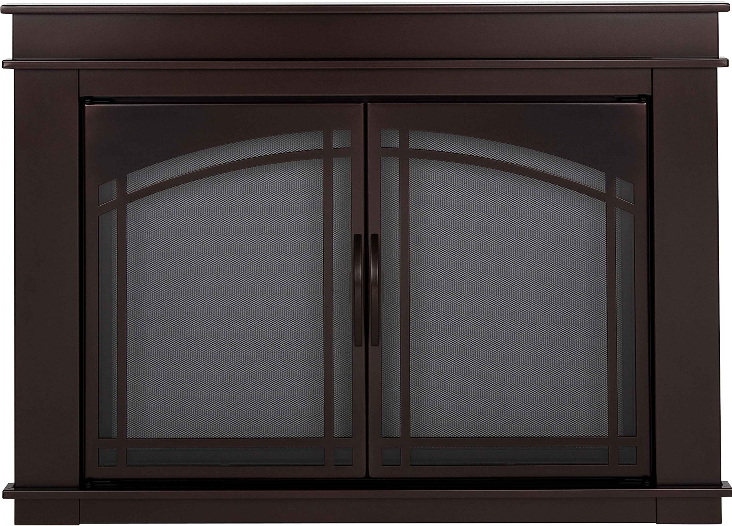 Pleasant HearthFN-5702 Fenwick Fireplace Glass Door, Oil Rubbed Bronze, Large