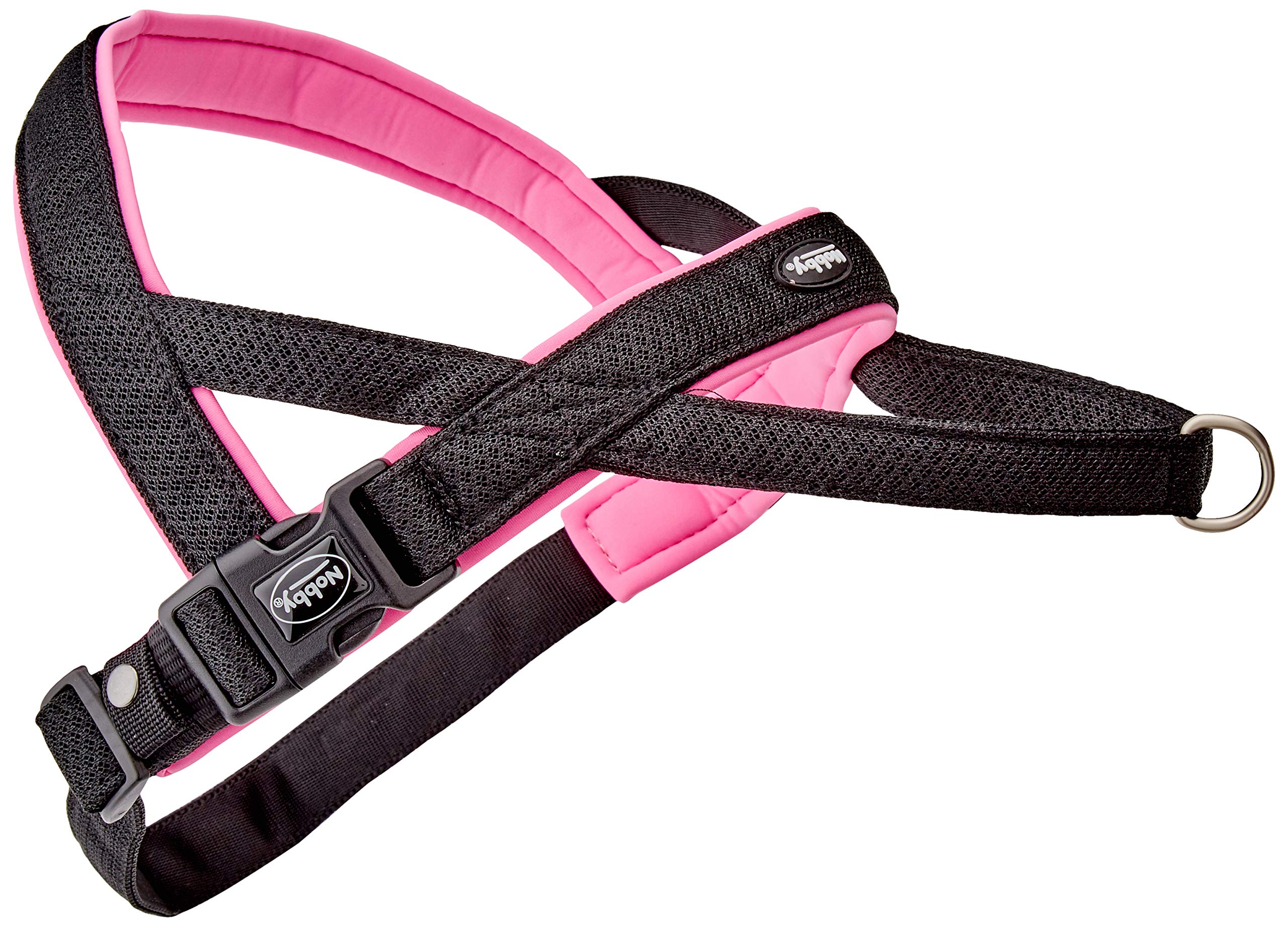 Nobby Preno Mesh Norwegian Harness, 60 - 76 cm+46 cm/25 - 35 mm, Pink