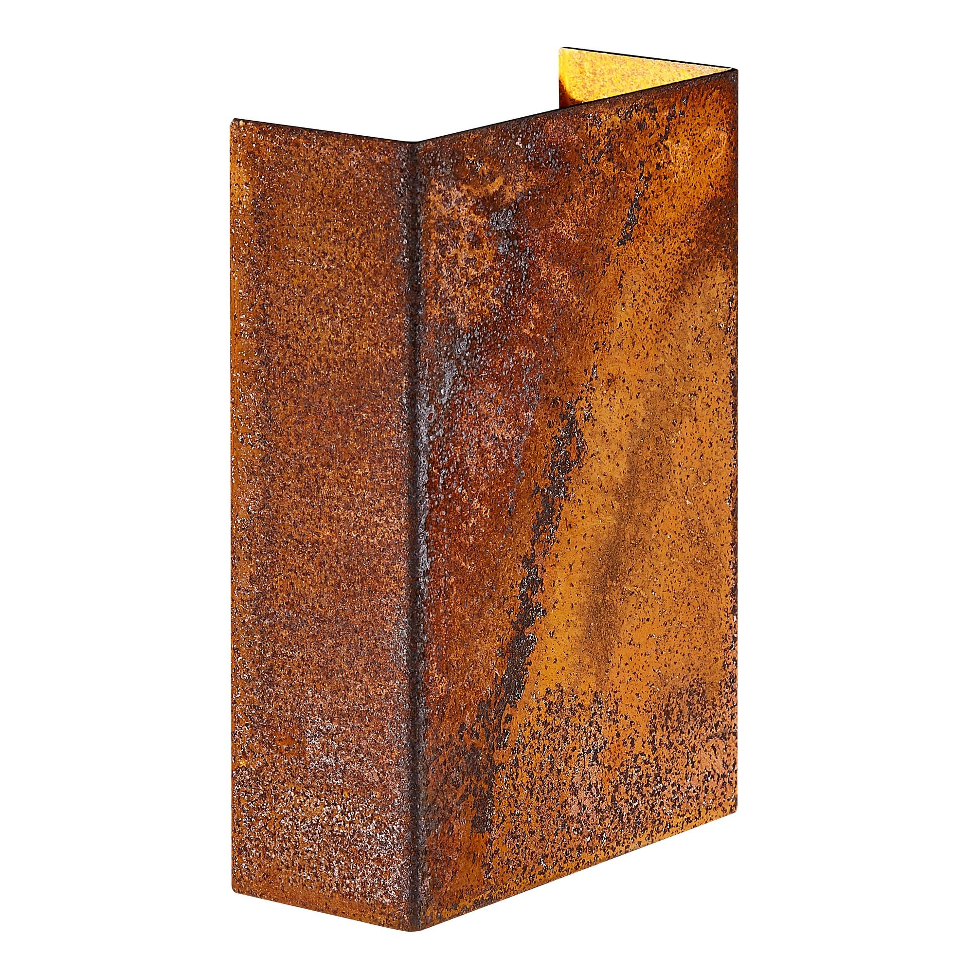 Nordlux Brown Fold Outdoor Wall Light Corten Corten Garden Led Ip54 3000K Mains