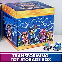 Vista 6 de Paw Patrol: The Mighty Movie, Paquete de Regalo de Alfombra de Juego Pup Squad con Mighty Pups Chase & Vee Pup Squad Racer Autos de Juguete