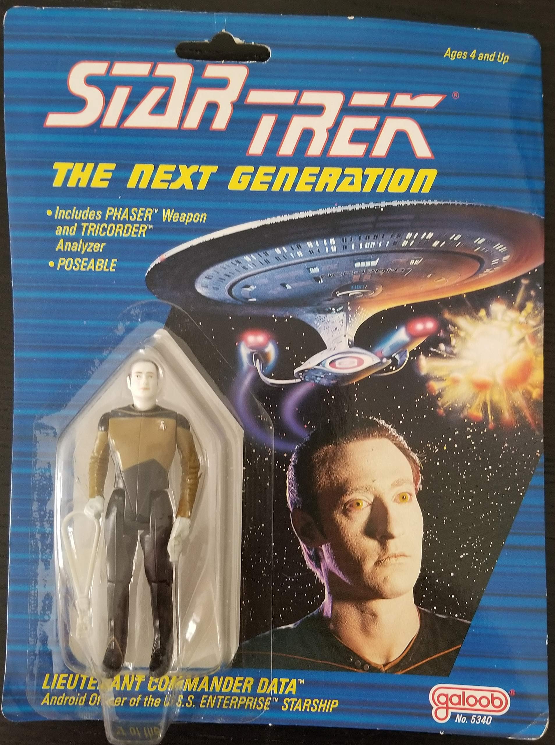 Galoob Star Trek The Next Generation Lieutenant Commander Data