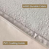 Vista 3 de IC ICLOVER Funda para soporte de TV móvil de 30 a 32 pulgadas, cubierta impermeable para TV al aire libre para soporte rodante, protector