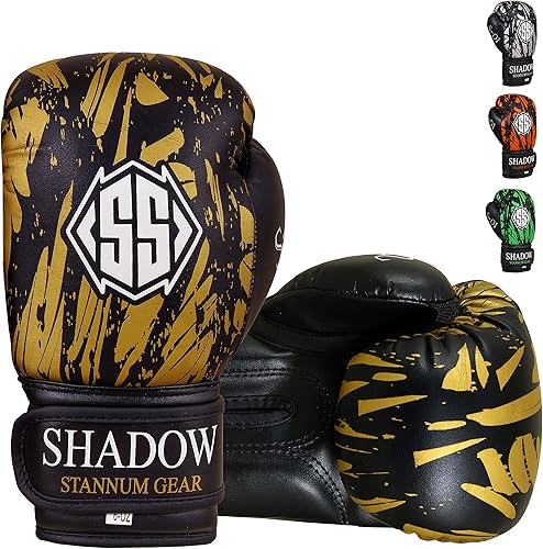 Shadow Stannum Gear Guantes de boxeo para niños de 6 onzas, guantes de boxeo juveniles para boxeo, kickboxing y entrenamiento de boxeo