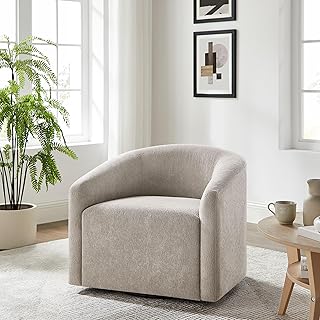 Swivel Accent Chair, 360° Swivel Barrel Chairs, Modern Upholstered Comfy...