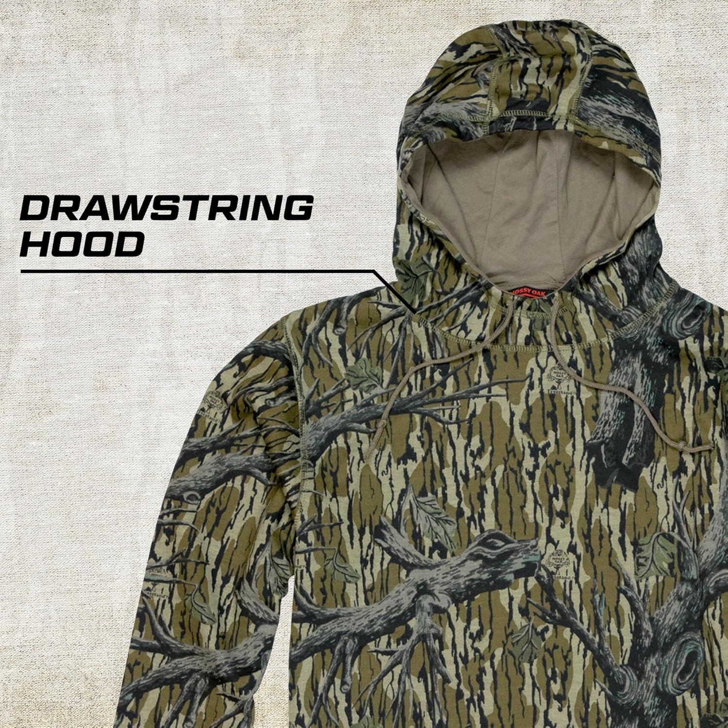Mossy Oak Mens Camo Hunting Hoodie Vintage - Image 5