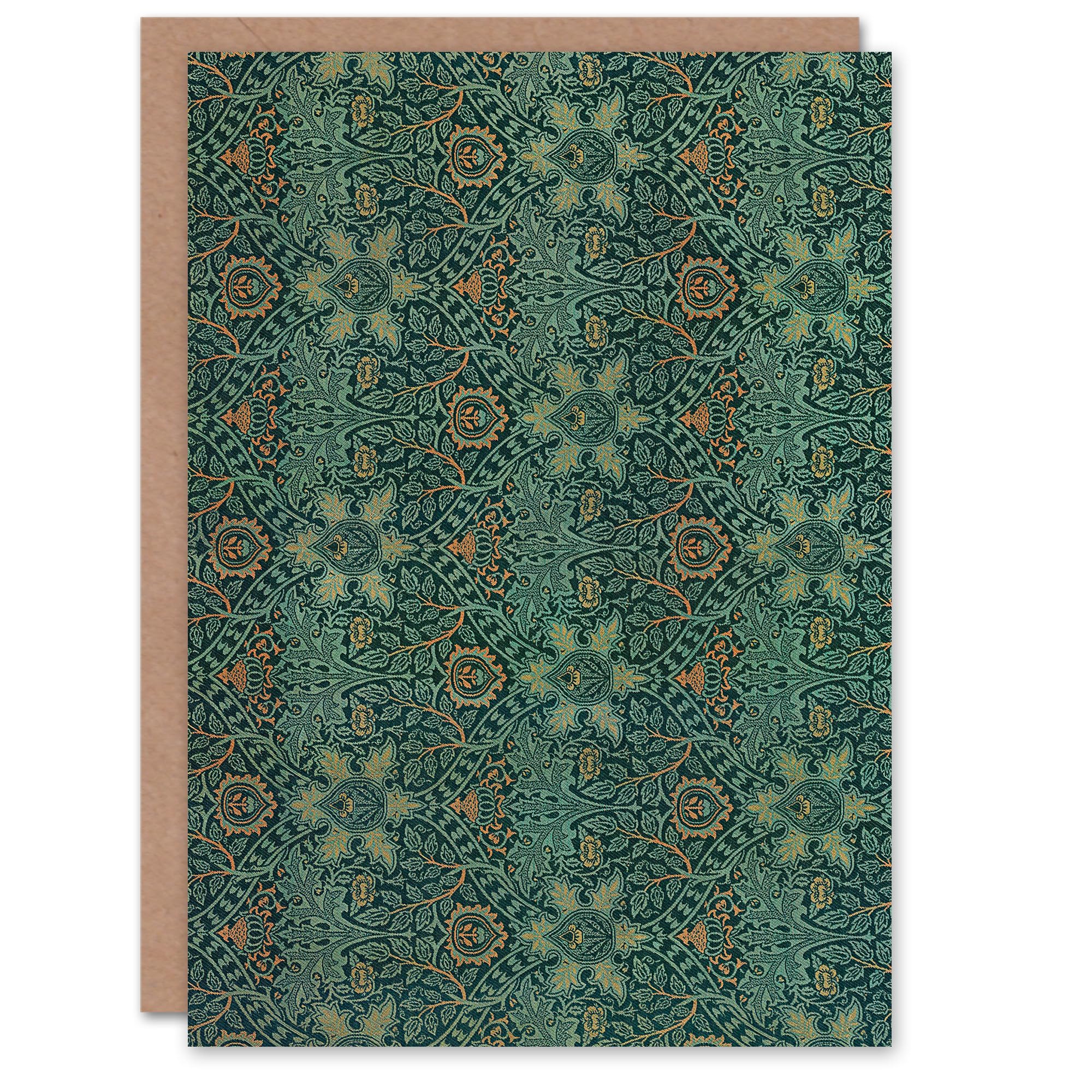 Artery8 William Morris Art Card Ispahan Pattern Arabesque Textile