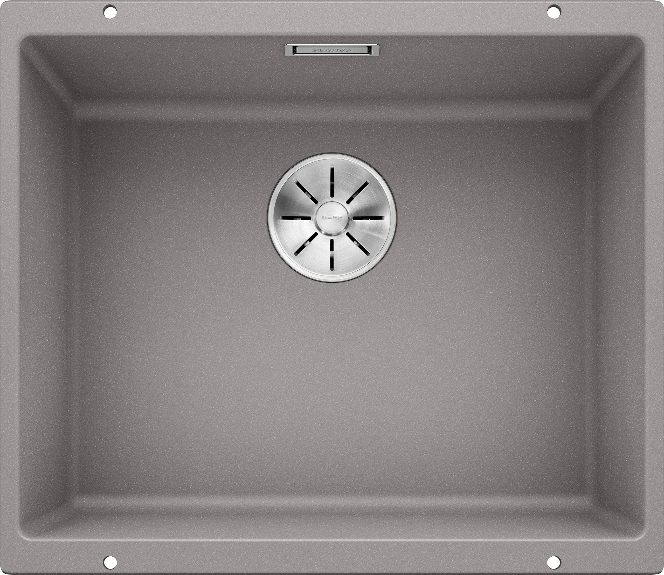 BLANCOSUBLINE 500-U 523 434 Kitchen Sink, Grey, 500 mm Beckenbreite