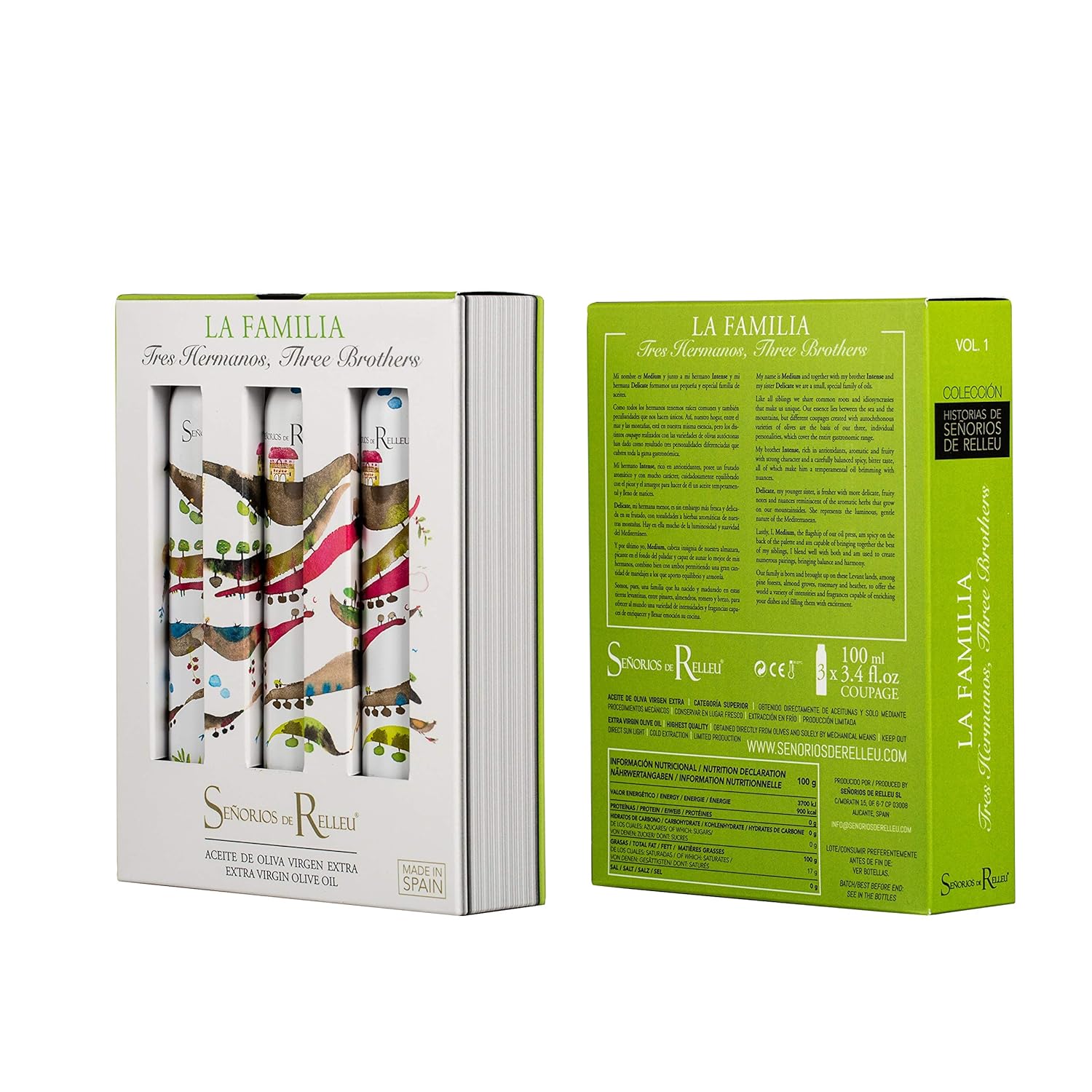 Señorios de Relleu Aceite de Oliva Extra Virgen Pack 3x100ml