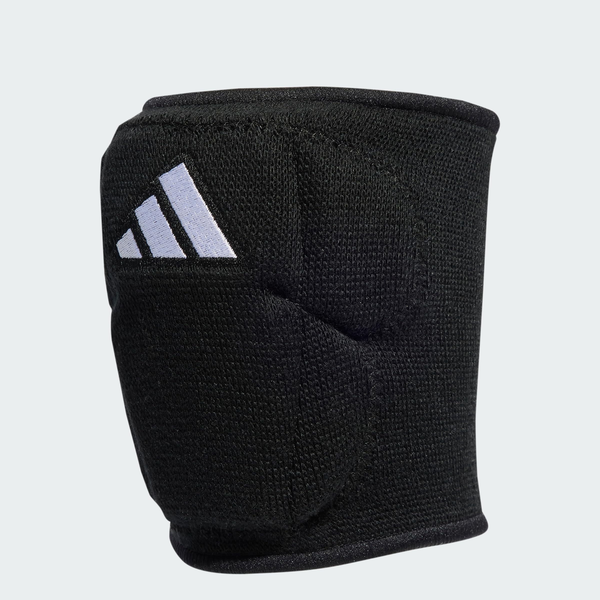 adidas Rodilleras unisex de voleibol de 5 pulgadas, negro/blanco, L
