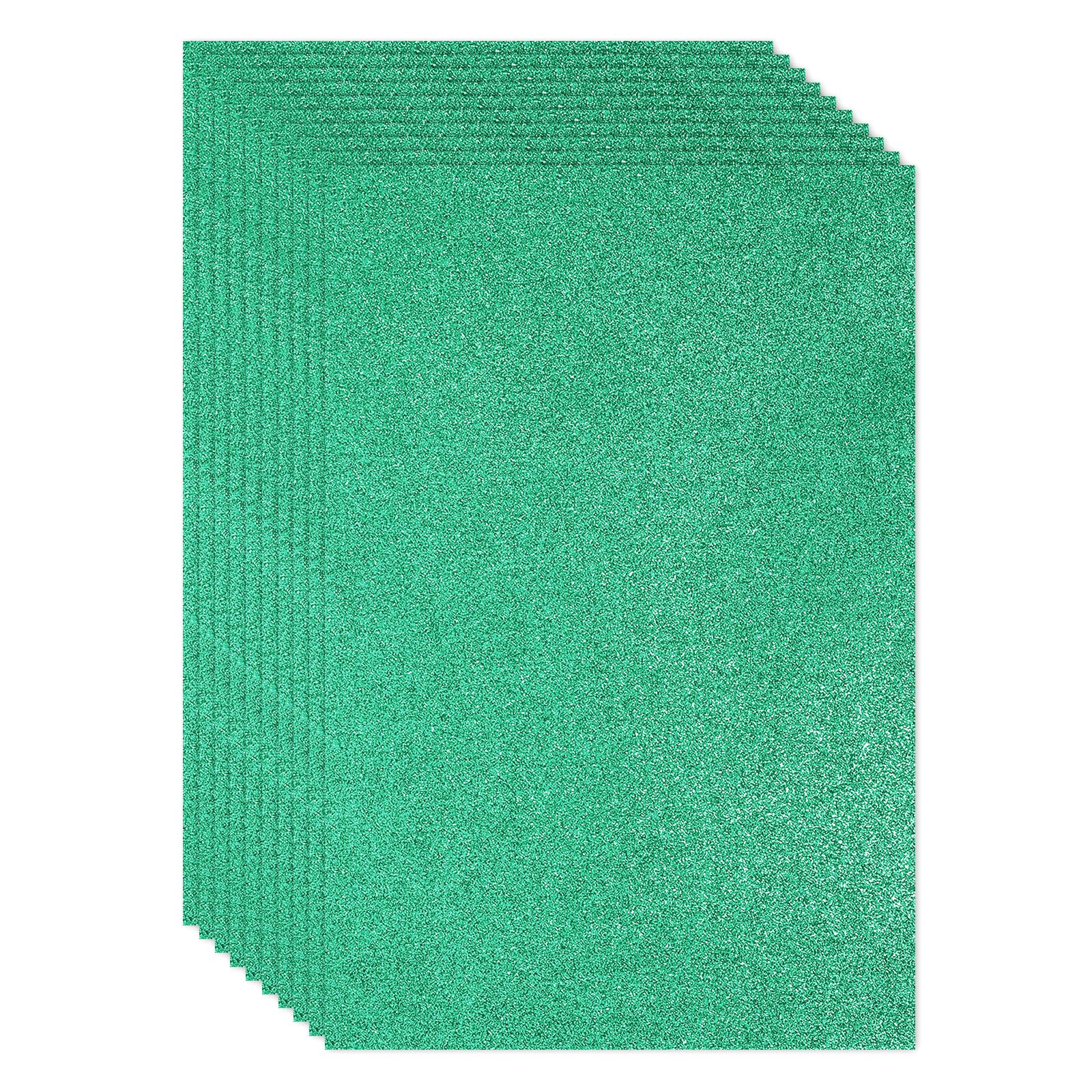 PATIKIL Dark Green Shiny EVA Glitter Foam Sheet 11 x 8 Inch 2mm Thick Sparkle EVA Glitter Felt for Crafts DIY Project, 10 Pcs — image 1