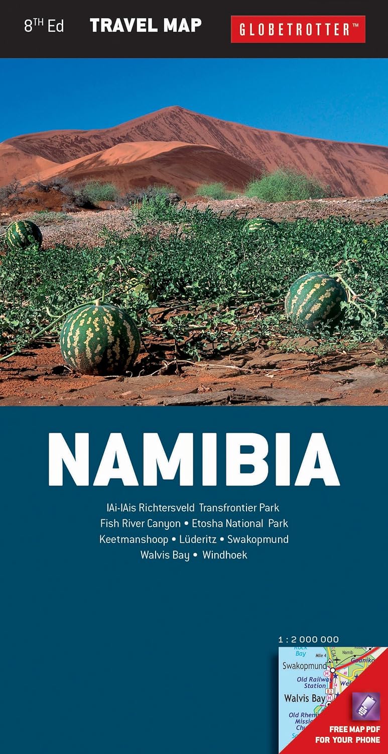 Namibia Travel Map (Globetrotter Travel Map): Globetrotter ...