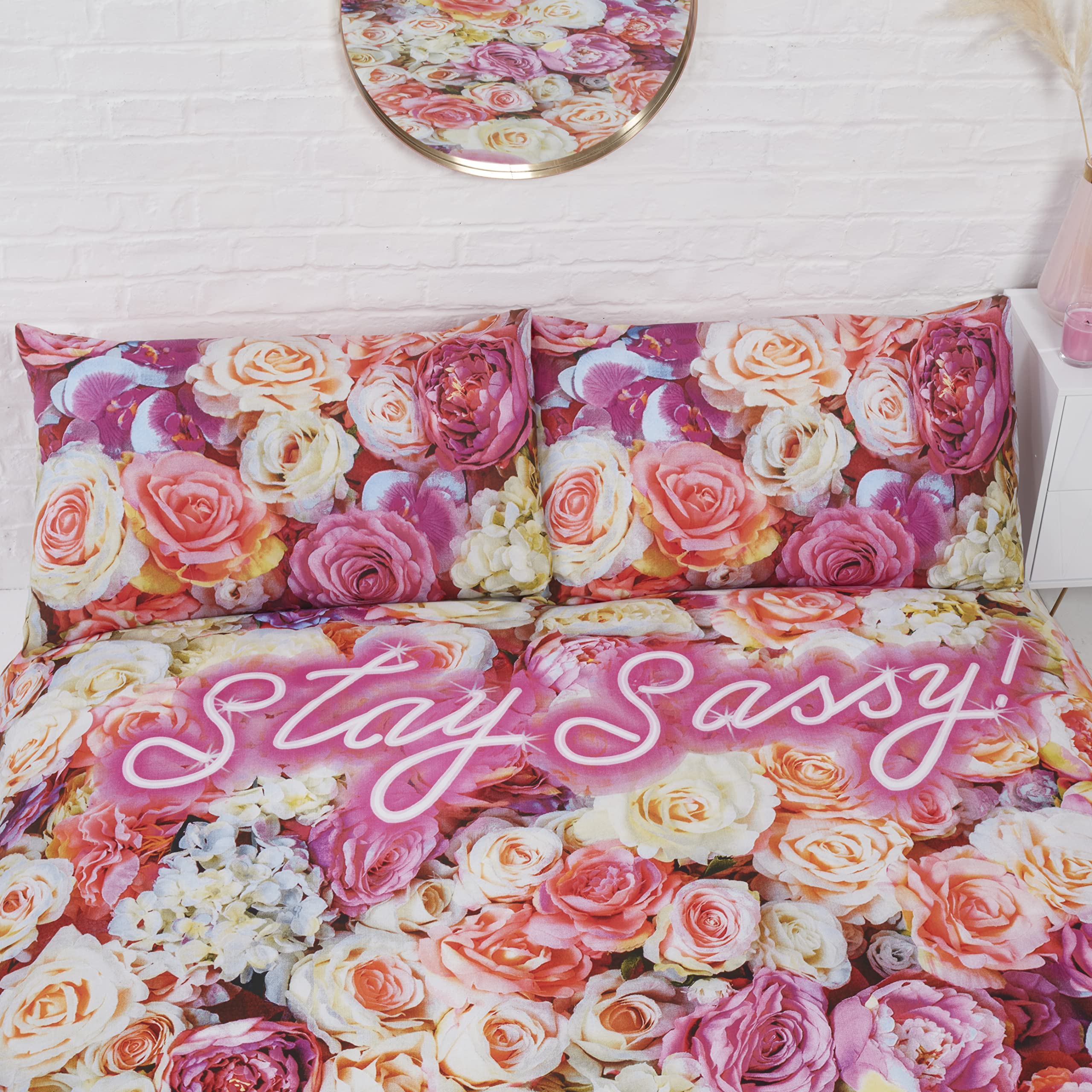 Rapport Home Wish Upon A Star - Set copripiumino matrimoniale multi, in policotone, rosa