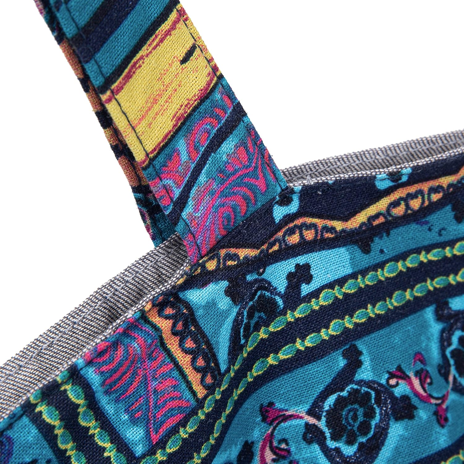 OPQRSTU Women Hippie Tote Hand Bag Large Capacity Bohemian Bag Portable Tourist Shoulder Bags - Image 9