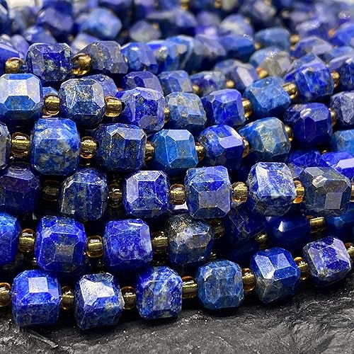 ABCGEMS Afghanistan - Cuentas de lapislázuli (una técnica de corte revolucionaria aporta un aspecto más dinámico a un cubo tradicional) cubo mágico