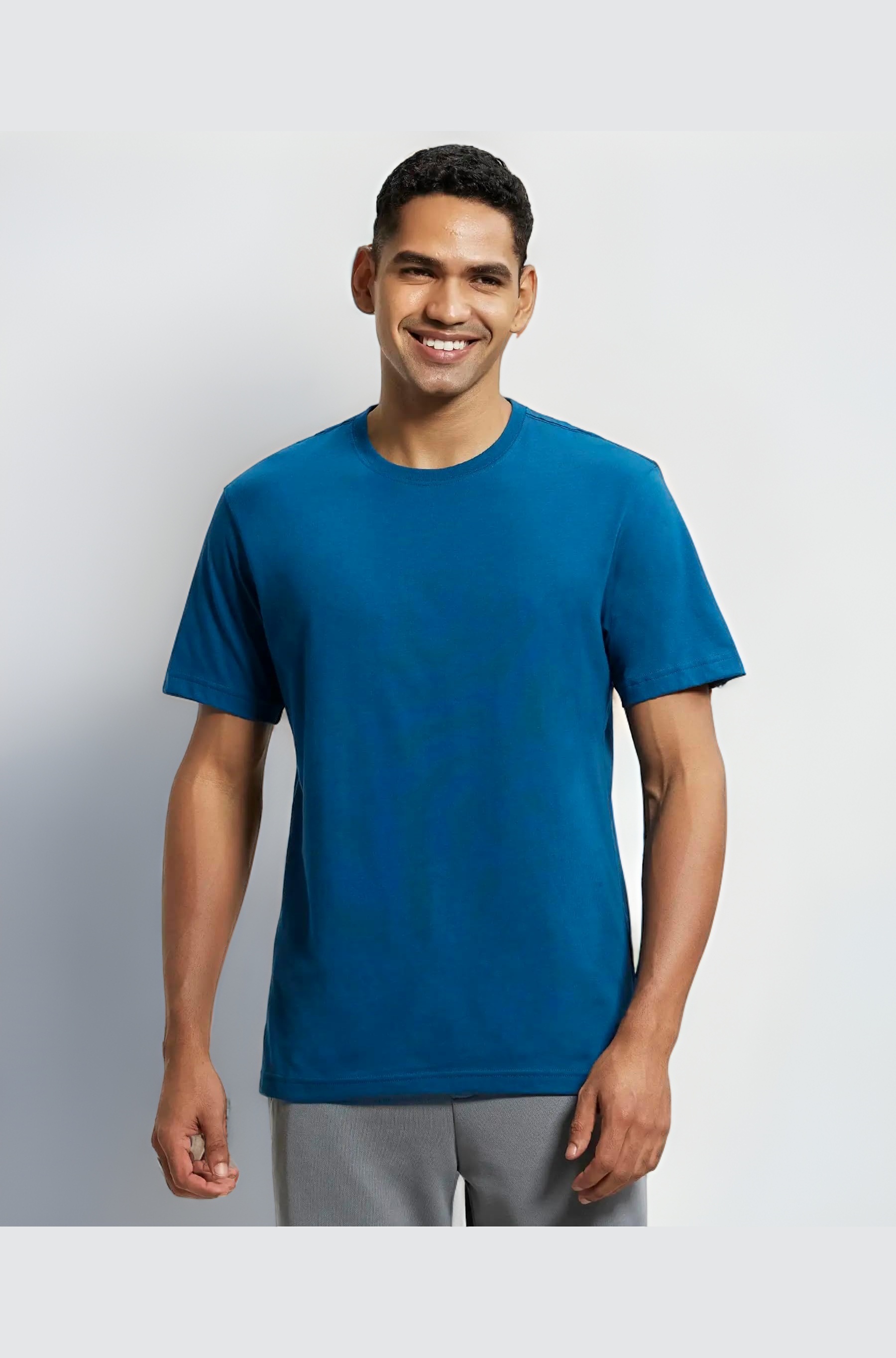 Jockey 2714 Men's Super Combed Cotton Rich Solid Round Neck Regular Fit Half Sleeve T-Shirt