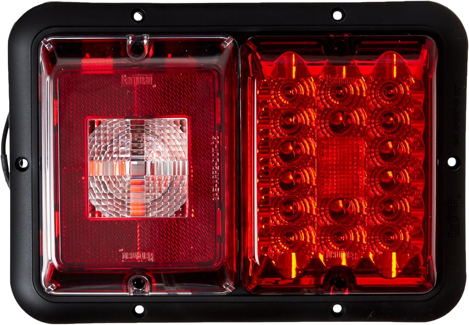 Bargman 47-84-808 Horizontal Mount Taillight, Red