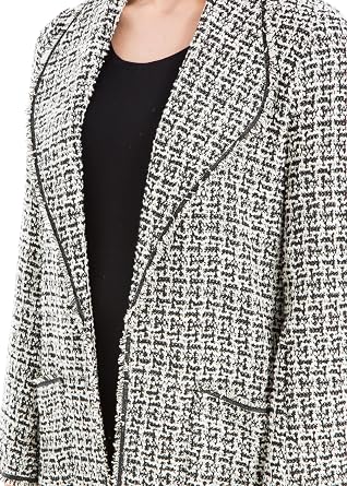 Max Studio womens Tweed Long JacketBlazer