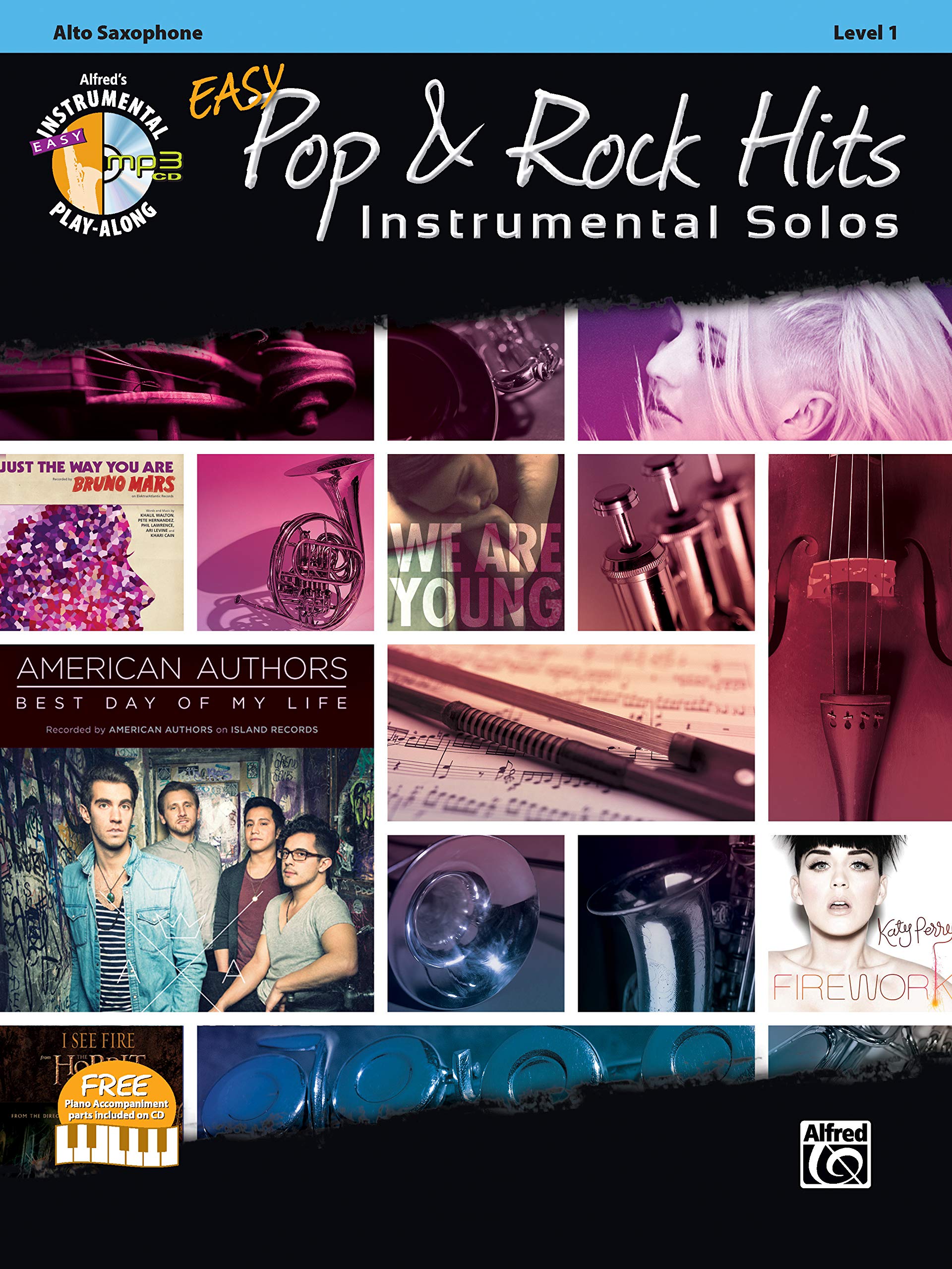 Easy Pop & Rock Hits Instrumental Solos: Alto Sax, Book & CD