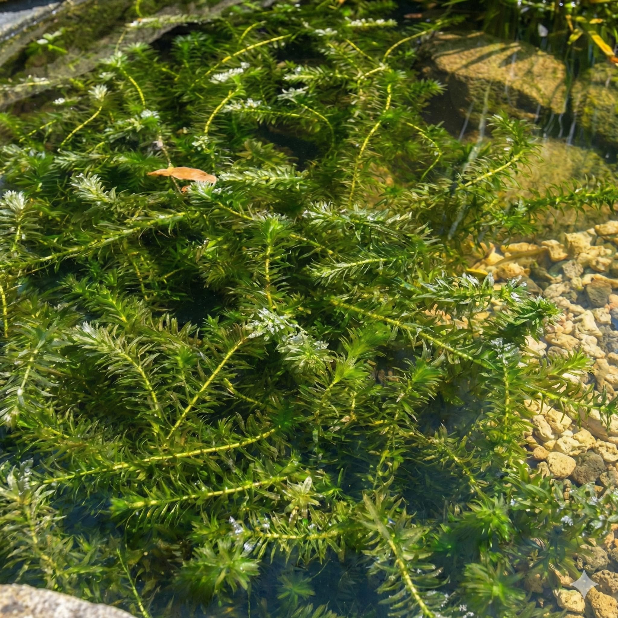 vdvelde - Elodea Egeria Densa - Set da 10 - Pianta Ossigenante per Laghetto & Acquario - Contro Alghe & per Acqua Limpida - Rustica - Pianta Subacquea