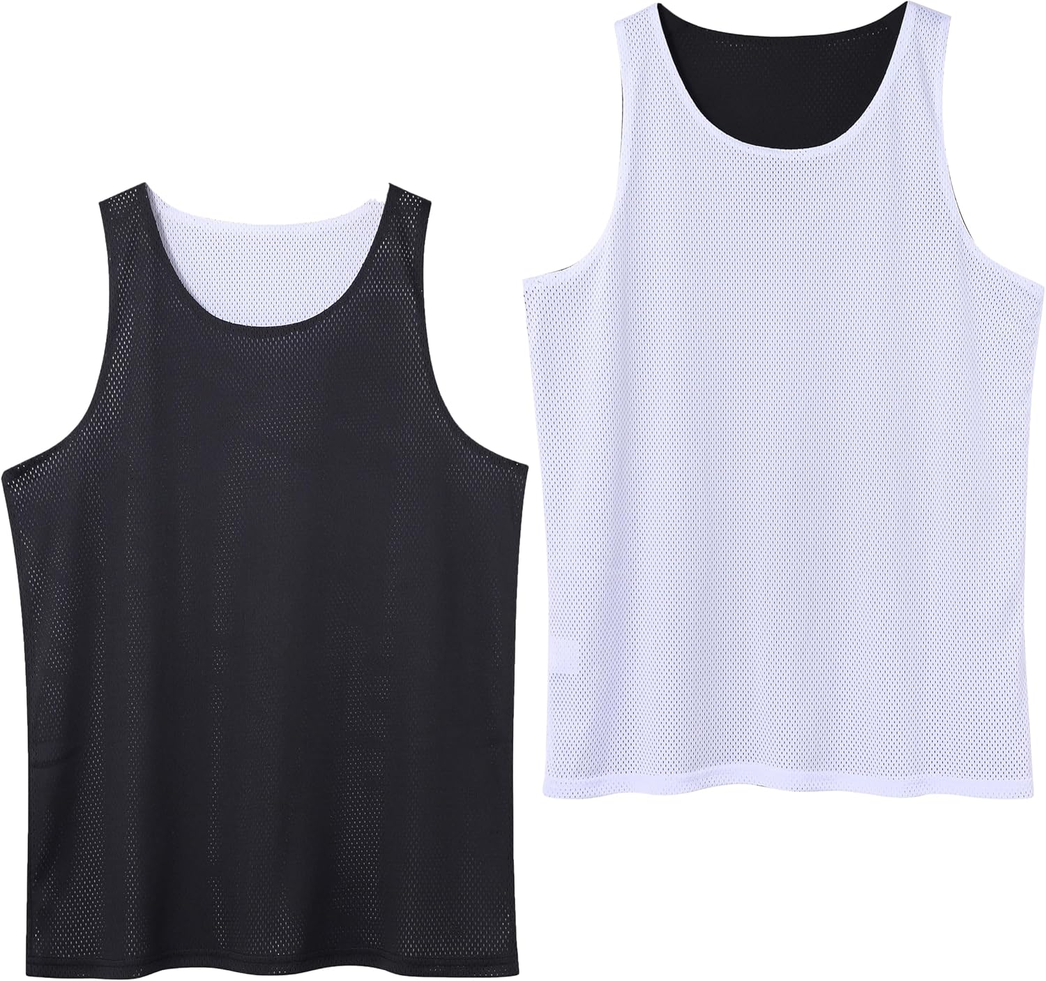 KIDMAU Men's Reversible Basketball Jersey Blank Mesh Jersey Team Basketball Uniforms Sport Shirts S-XXL