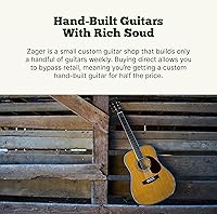 Vista 4 de Zager Guitarra eléctrica acústica ZAD900 acústica Pro Series - Abeto sólidopalisandro - Guitarras acústicas de primera calidad - Guitarra acústica